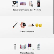 My amazon shopping all items images of fitness equipment and beauty and personal care products