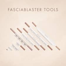 Ashley Black FasciaBlaster tools for facial massage in a row