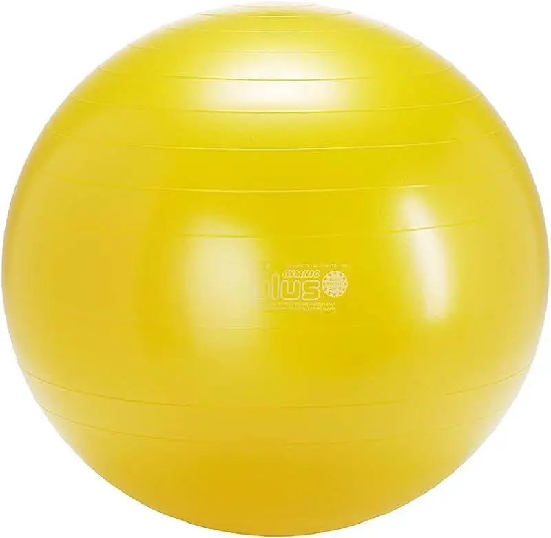 75 cm yellow stability ball for ball exercises